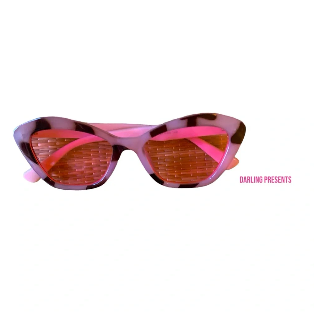 Cat Eye Leopard Sunglasses Women Color Pink